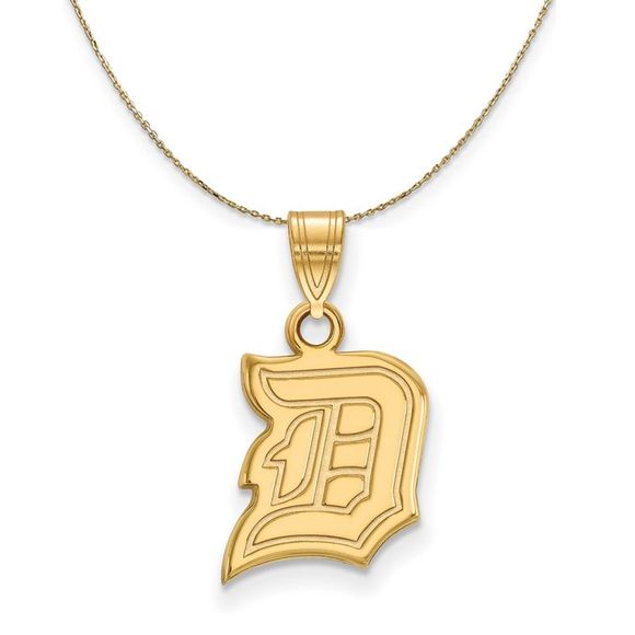 14k Yellow Gold Duquesne U Small Necklace - 18 Inch - Picture 1 of 7